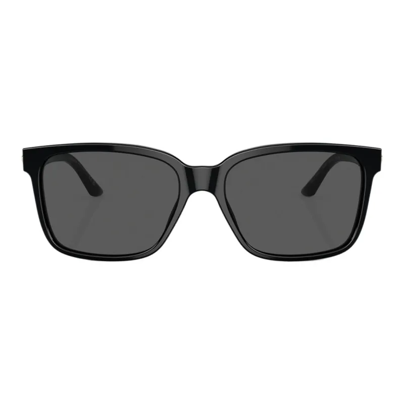VERSACE Acetate Irregular Shape Sunglasses Men's Black-1