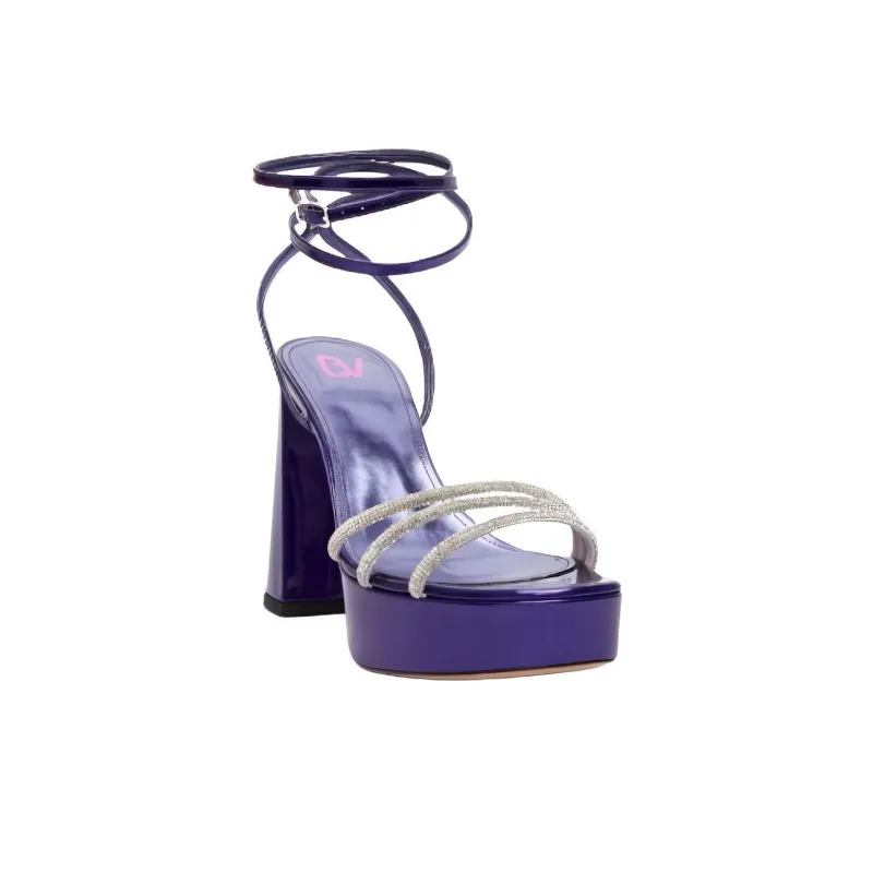 BETTINA VERMILLON Babsy Strap Sandals 11cm Women's Purple-2