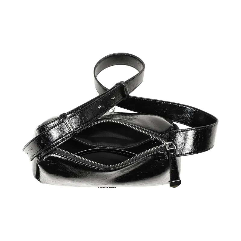 MILLIE'S Synthetic Leather Underarm Crossbody Bag, Shoulder Bag, Pillow Bag, Cell Phone Pouch Regular Women's Black-5