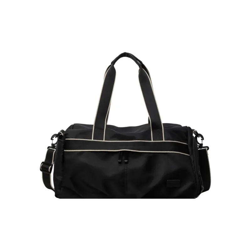 Travel Fabric Gym Bag Large Size Unisex Black/Ecru/Blue/Pink/Gray-0