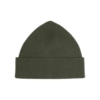 THEORY Cashmere Polyamide Elastane Beanies Men's Army Green