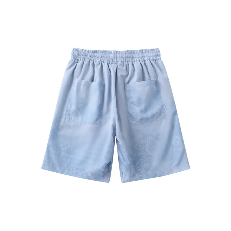 LAMLICKA Casual Shorts Men's Blue-1