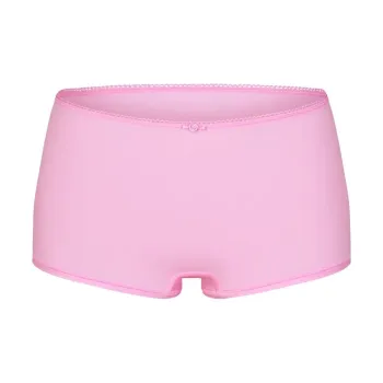 SKIMS FITS EVERYBODY PICOT TRIM BOY SHORT Underpants Women's 1 Pack BUBBLE GUM/Bubble Gum