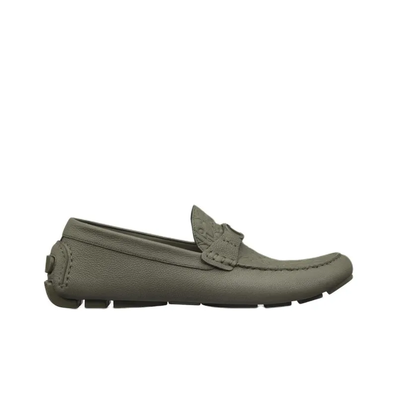 DIOR OBLIQUE Odéon Loafers Men's Green-1
