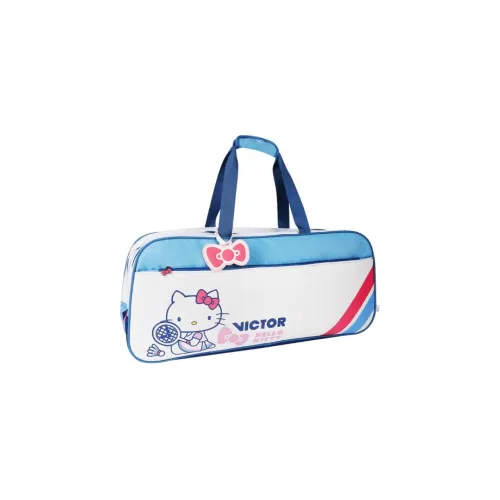 VICTOR Polyester Portable Travel Bag Women's White With Nautical Blue Accents