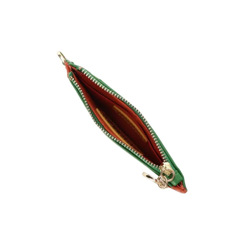 SAMANTHA THAVASA HUNTER×HUNTER Collaboration Synthetic Leather Wallet Women's Green-4