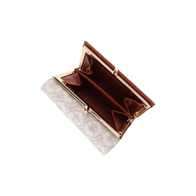 SAMANTHA THAVASA PVC And Synthetic Leather Wallet Women's Brown-5