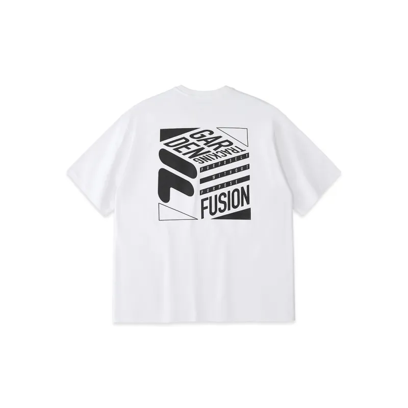 FILA FUSION QR T Shirt Unisex Standard White-1