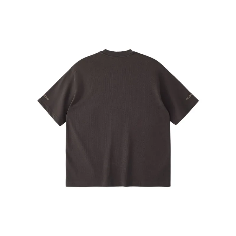 FILA FUSION T Shirts Unisex Dark Brown Gray-1