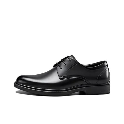 YEARCON Dress Shoes Men Low-Top Black