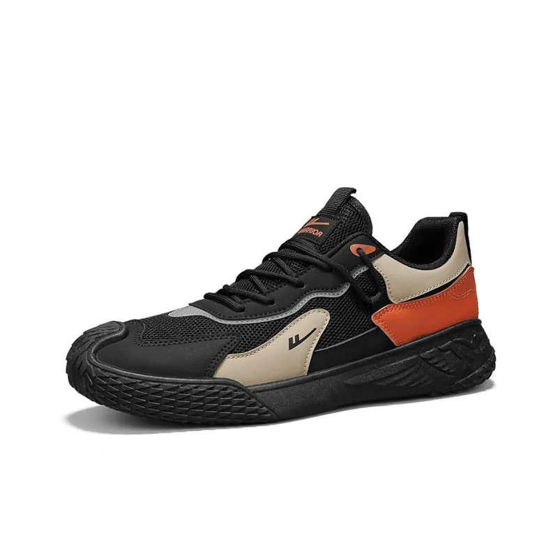 WARRIOR Casual Shoes Men Low Top Beige Khaki Dark Blue/White Dark Blue Dark Gray/Green/Black Khaki Orange-25