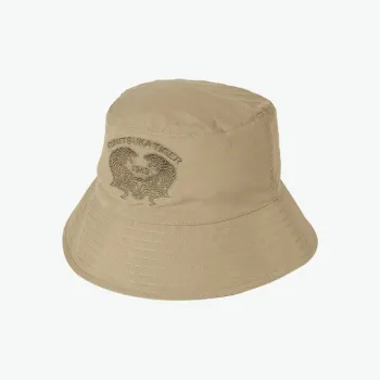 Onitsuka Tiger Polyester Bucket Hats Unisex Khaki/Black