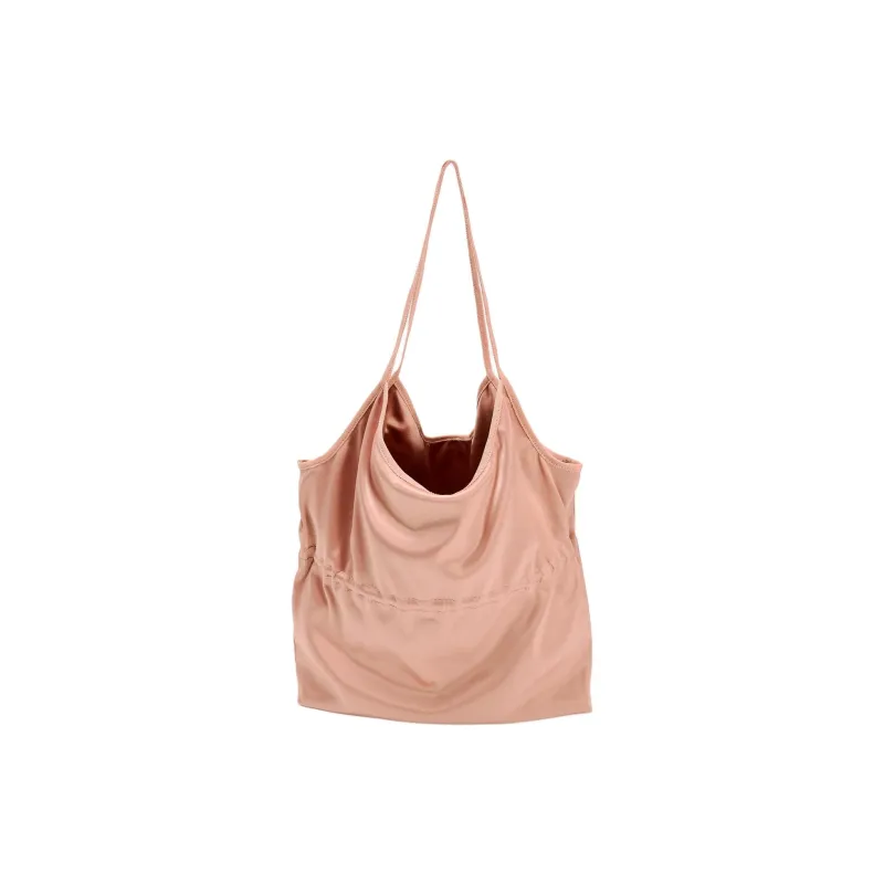 ZARA Blended Material One Shoulder Handbags Large Size Women's Pink-3