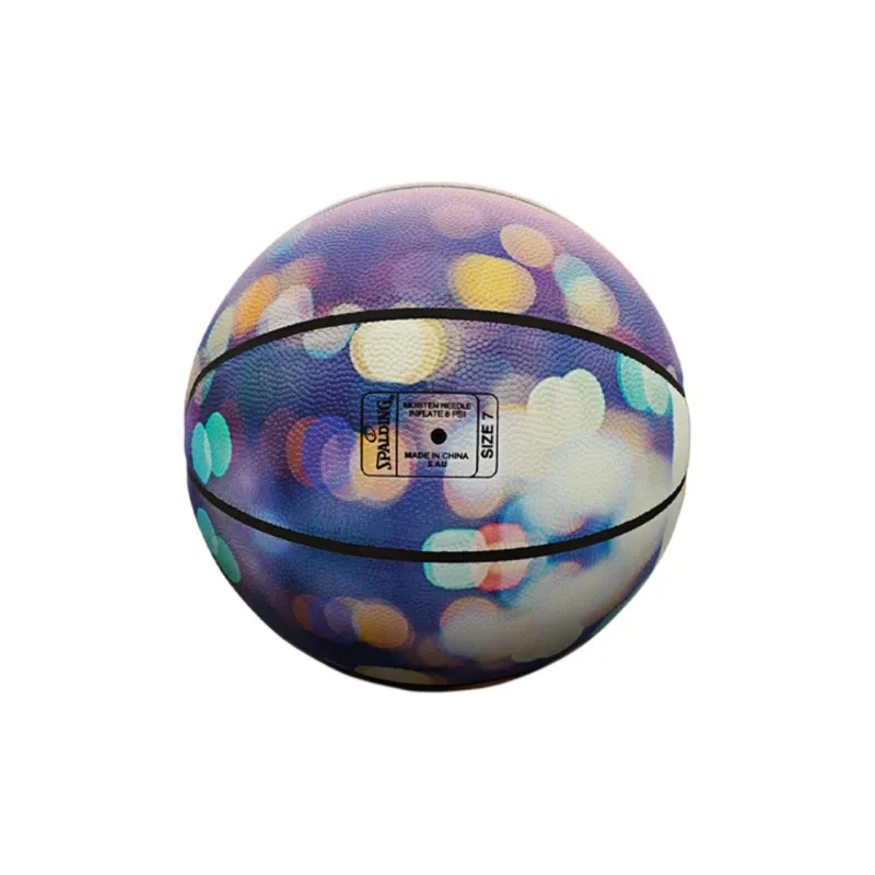 SPALDING Trend Series PU Basketball Pink Purple Size 7 Ball Training Unisex-1