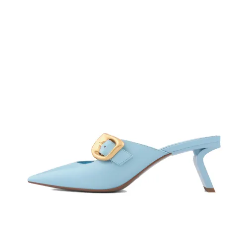 STELLA LUNA Closed Toe Slippers 6.5cm Women's Blue