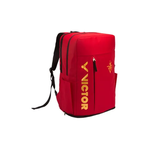 Victor Backpacks Vermilion With Gold Accents