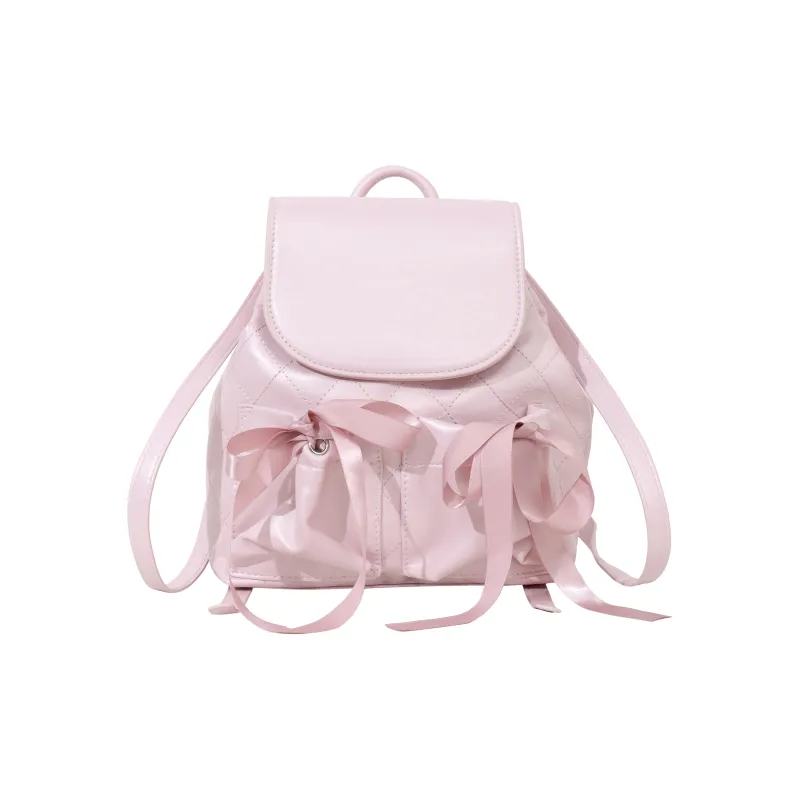 OTA PU Backpack Regular Women's Pink/White-0