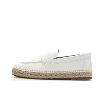 HERMES Trip Flat Shoes Women's White