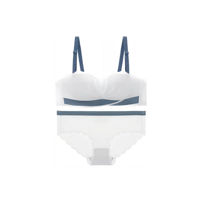 Flowers In Water Underwear Set Women's White-0