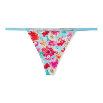 Victoria's Secret VERY SEXY Underpants Women's 1 Pack Blue Floral Print