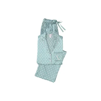 Victoria's Secret THE MIX Pajama Set Women's Blue Polka Dot