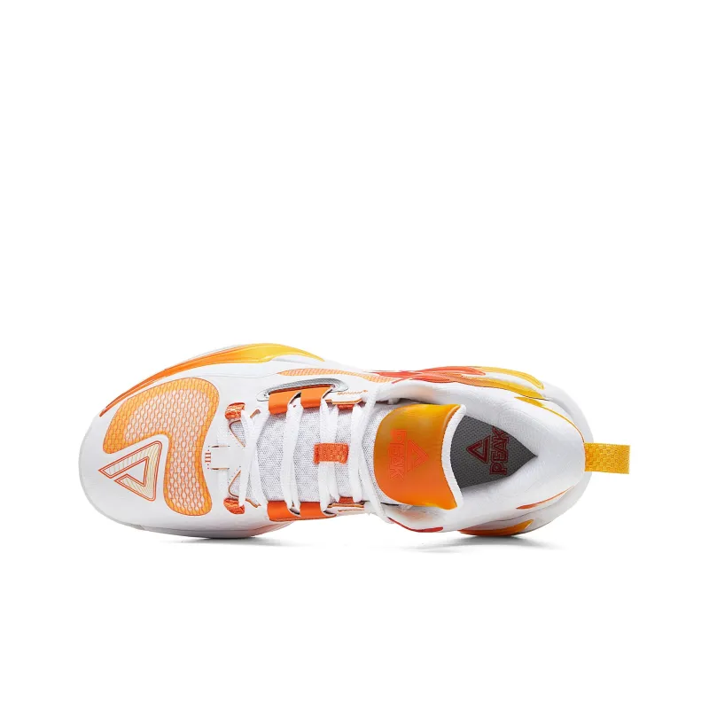 PEAK Basketball Shoes Men Low Top Baymax/Orange-3
