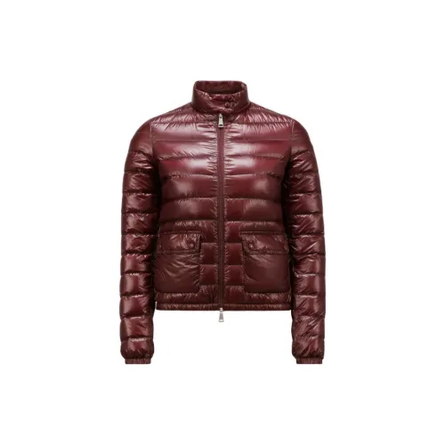 Moncler Lans Series Down Jackets Women's Burgundy