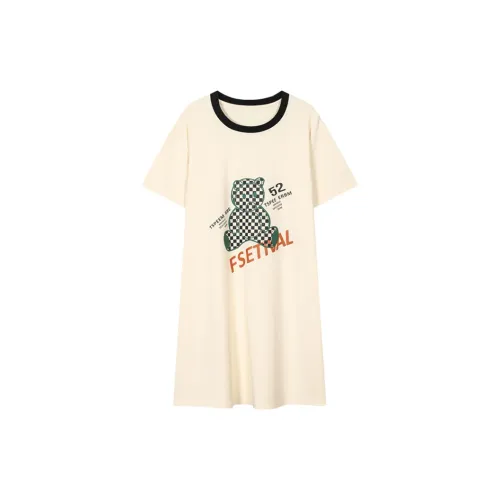 H YXIANG Nightgown Women's White