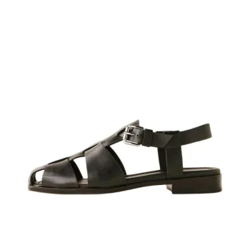 REFORMATION Freya Roman Sandals Women's Black