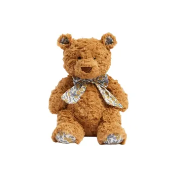 JELLYCAT Barcelona Bear Collection Barcelona Bear Floral Bowknot Bear Dolls Plush Doll 28cm High