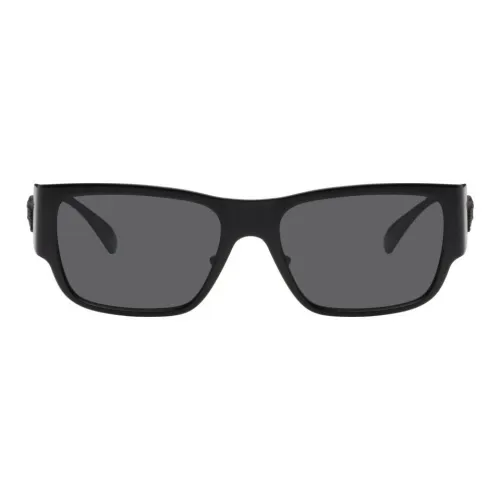 VERSACE Medusa Rectangle Metal Sunglasses