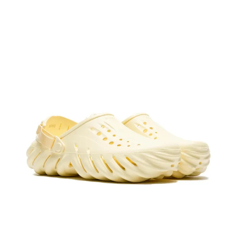 Crocs Echo Clogs Unisex Cream White-1
