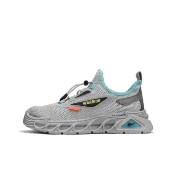 Warrior Wear resistant Lightweight Breathable And Non slip. Low Top Casual Shoes Men's Gray