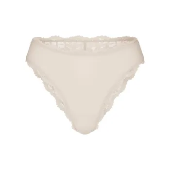 SKIMS FITS EVERYBODY LACE CHEEKY BRIEF Underpants Women's 1 Pack STONE/Stone Color