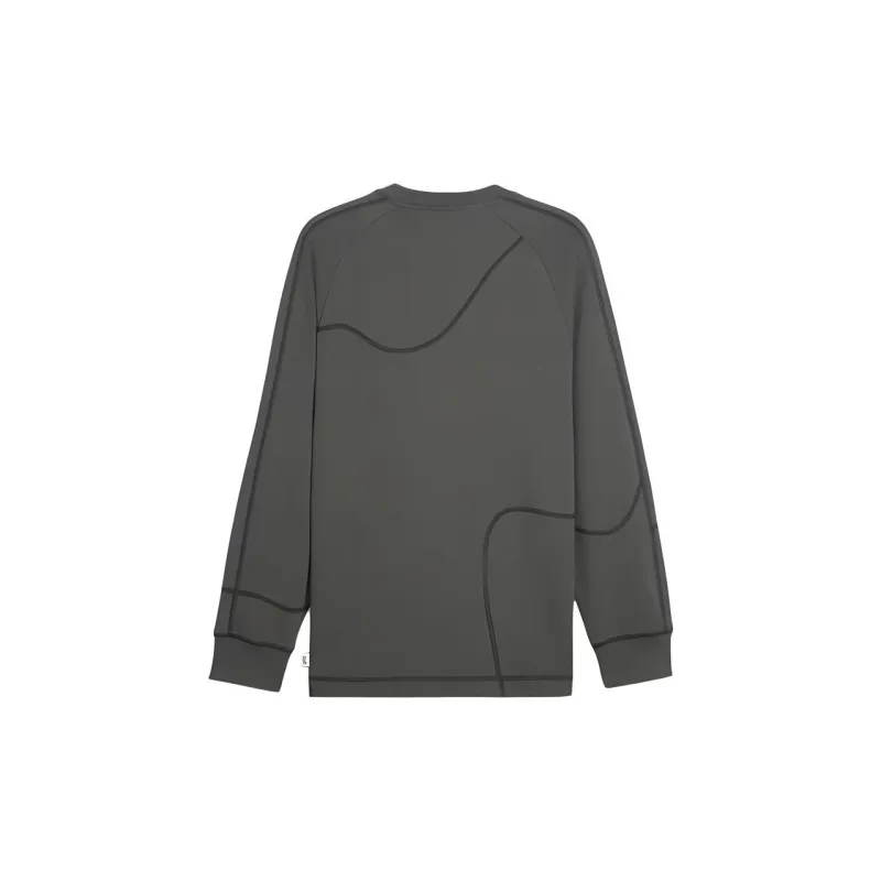 PUMA Downtown Re Collection Sweatshirt Unisex Mineral Gray-1