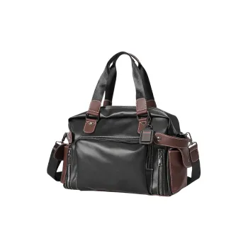 CARTELO PVC Laptop Bag File Travel Bag Large Size Men's Black