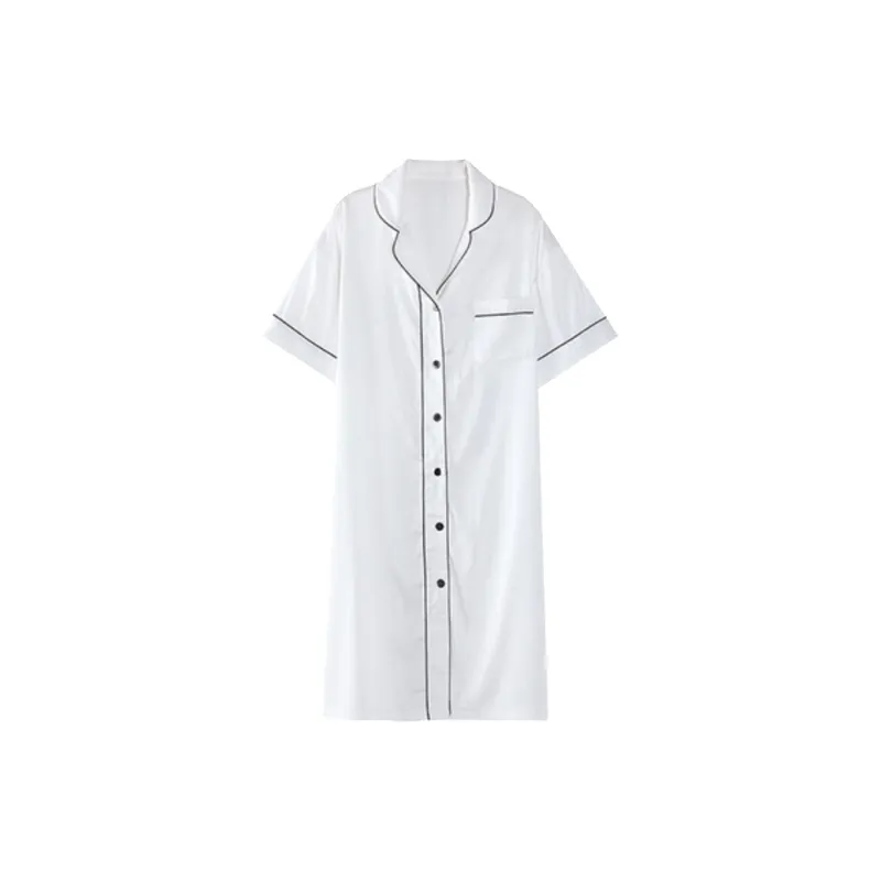 CAIHENGTONG Nightgown Women's White-0