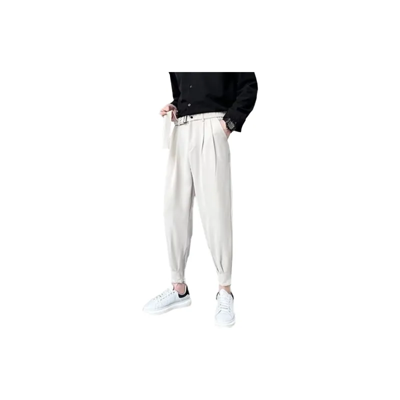 AMANDA BY Casual Pants Summer Men's Black-3