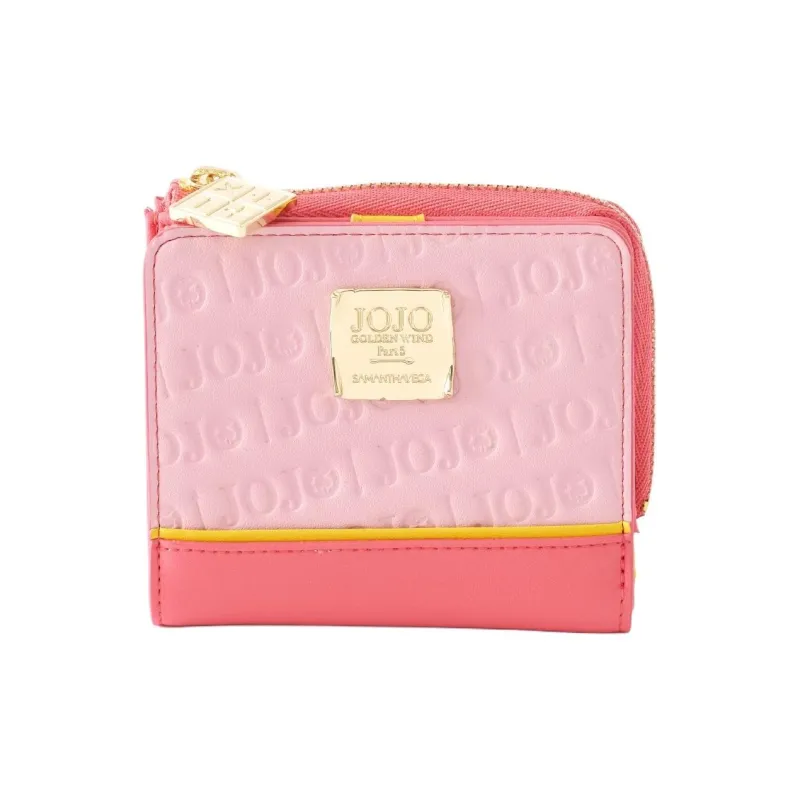 SAMANTHA THAVASA JoJo's Wonder Adventure, The Wind Of Gold, Collaboration Synthetic Leather Wallet Women's Pink-0