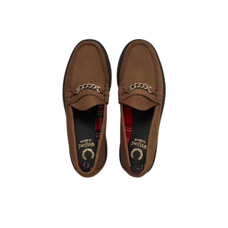 FRED PERRY x G.H. Bass & Co. Loafers Men's Brown-3