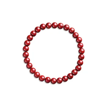 Moon Jewelry Reconstructed Cinnabar Bracelets Unisex