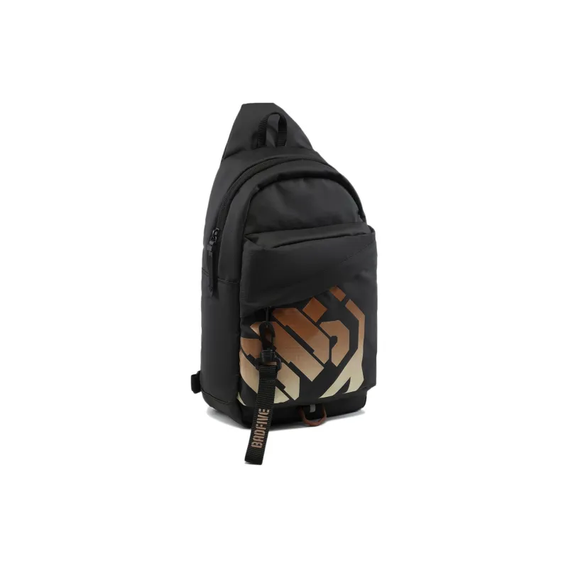 LiNing Polyester Polyurethane PU Sling Bag Regular Unisex Black Gradient-2