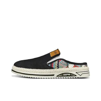 PLAY COBBLER Plastic Sole Stitching Abrasion-Resistant Slip-Resistant Wrap-toe Slippers Men's