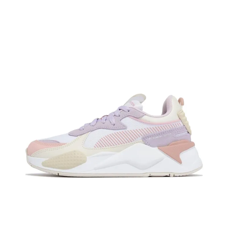 PUMA RS X Anti Slip Wear Resistant Low Top Casual Running Shoes Women's White Purple-0