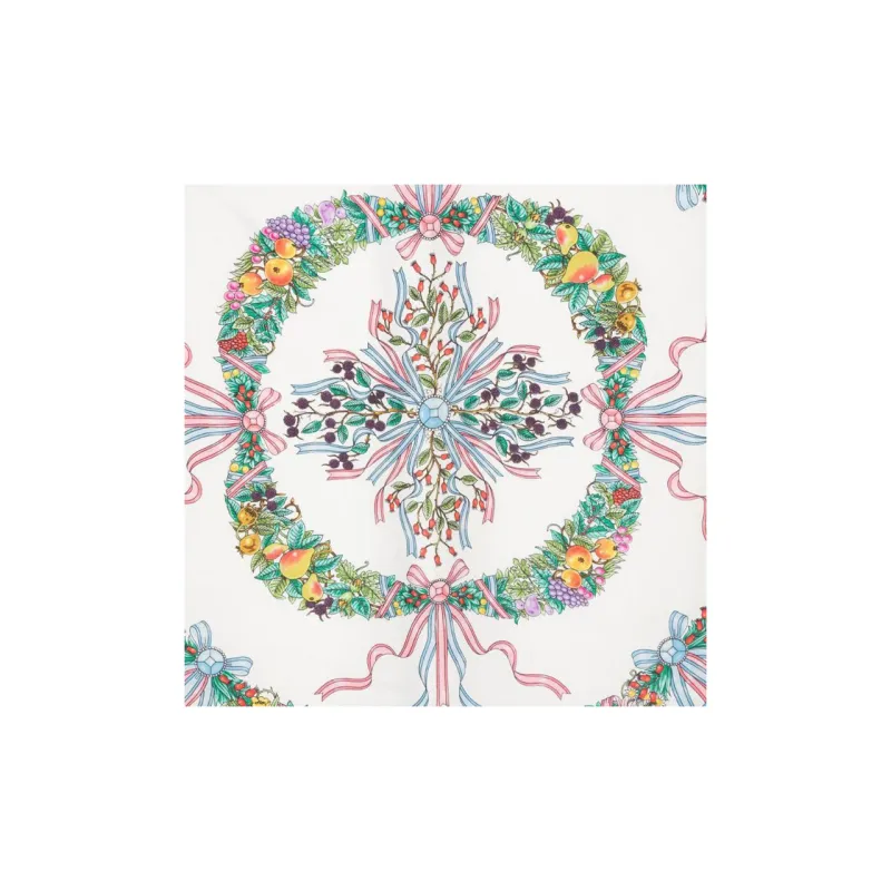 GUCCI Floral Silk Scarf-2