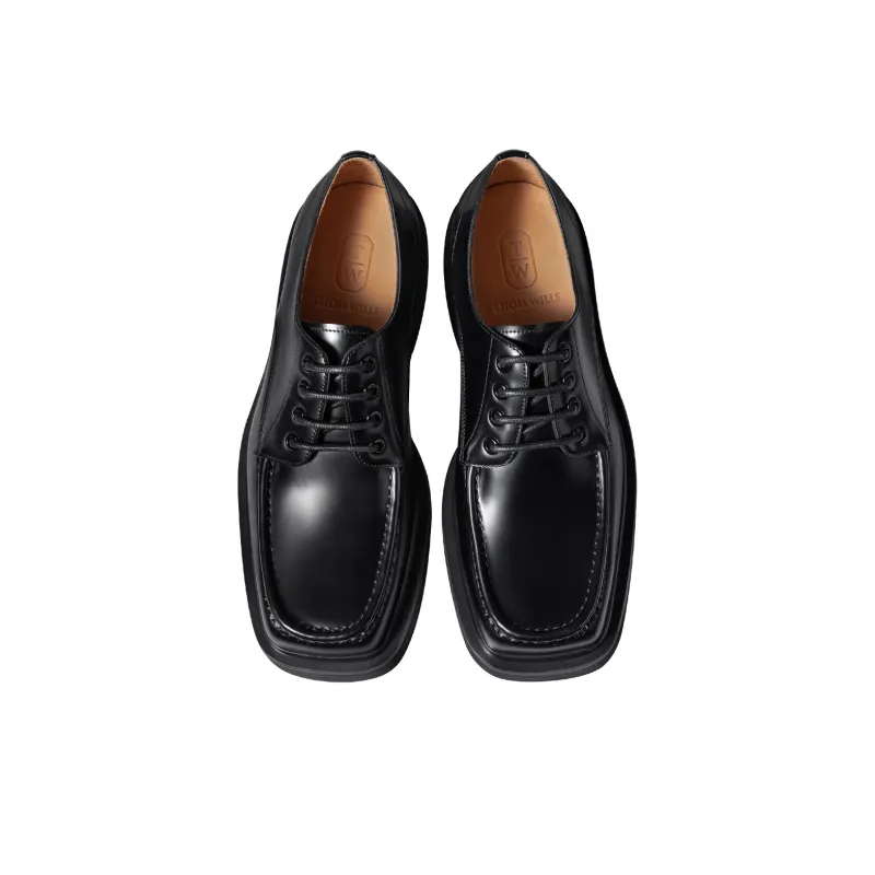 THOM WILLS Trendy Versatile Elegant Derby Shoes Casual Shoes Approx. 4.5cm Men's Black-2