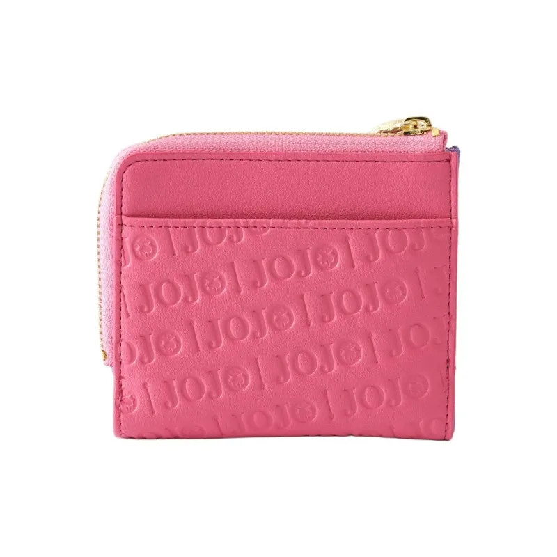 SAMANTHA THAVASA JoJo's Bizarre Adventure Gold Wind Collaboration Synthetic Leather Wallet Mini Women's Lavender-1