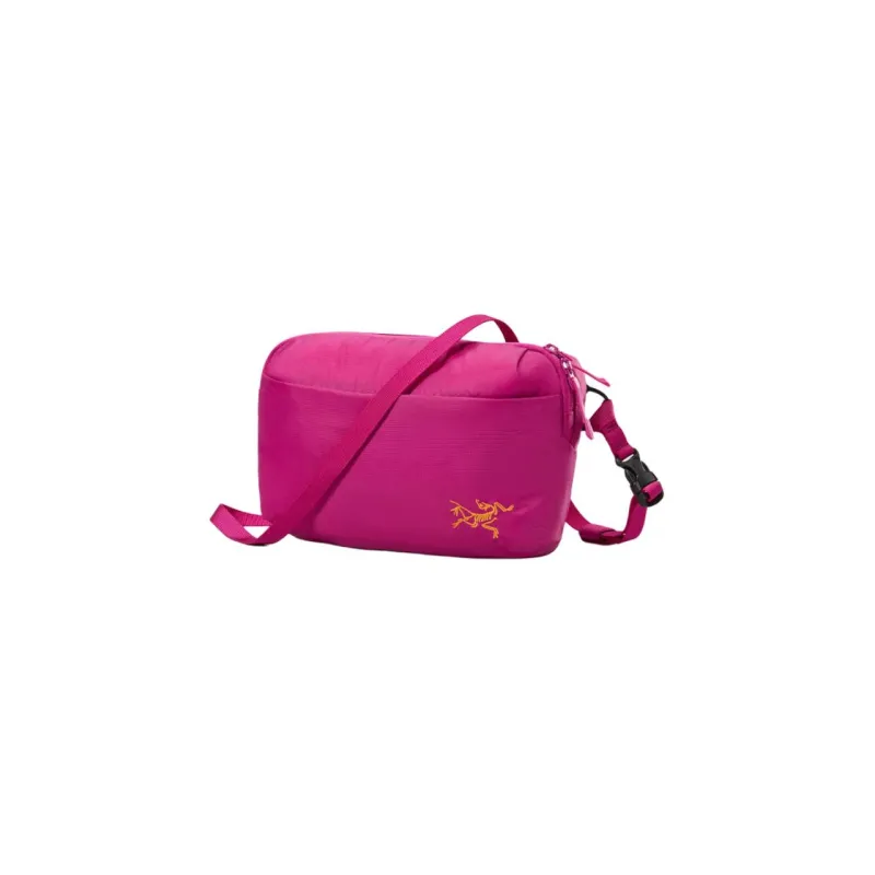 Arcteryx 6L One Shoulder Crossbody Outdoor Bag Polyamide Cishui Red & Edziza Orange Women's-0