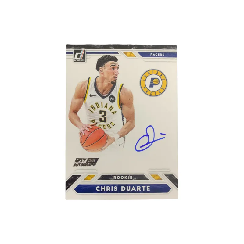 PANINI 2021 22 Durex Rising Stars RC Chris Duarte Pacers Next Day Tomorrow Sign Card Player Card Pass Sports Cards 1 Pc-0