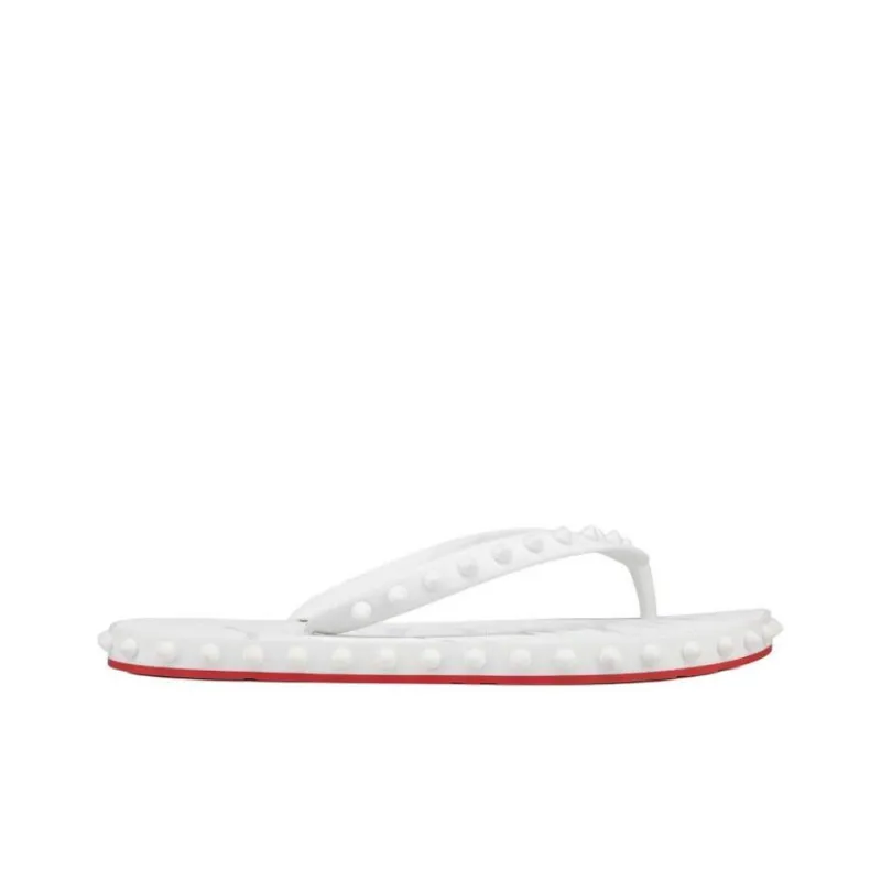 CL LUBOTING Flip Flops Women's White-1